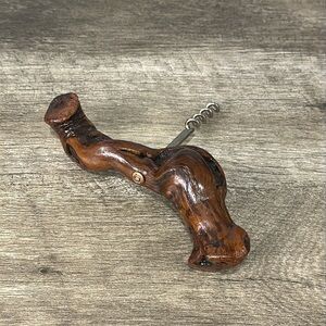 Large MCM Natural Grapevine Wood Handle
Corkscrew Wine Bottle Opener